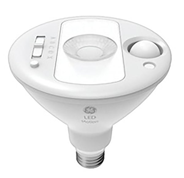 GE LED+ Linkable Motion LED Light Bulbs, 15W, PAR38 Outdoor Security Floodlights, Warm White (1 Pack) 93100350