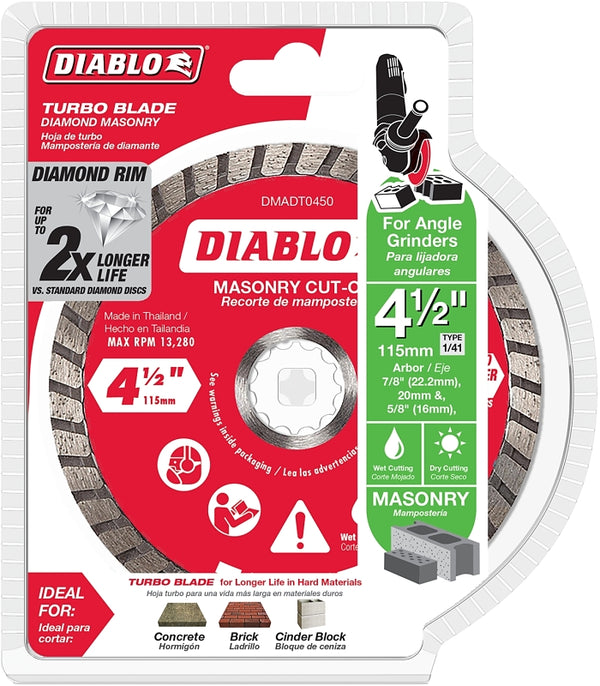 Freud-Diablo DB 4.5 Diamond Turbo MS Cut Off DMADT0450