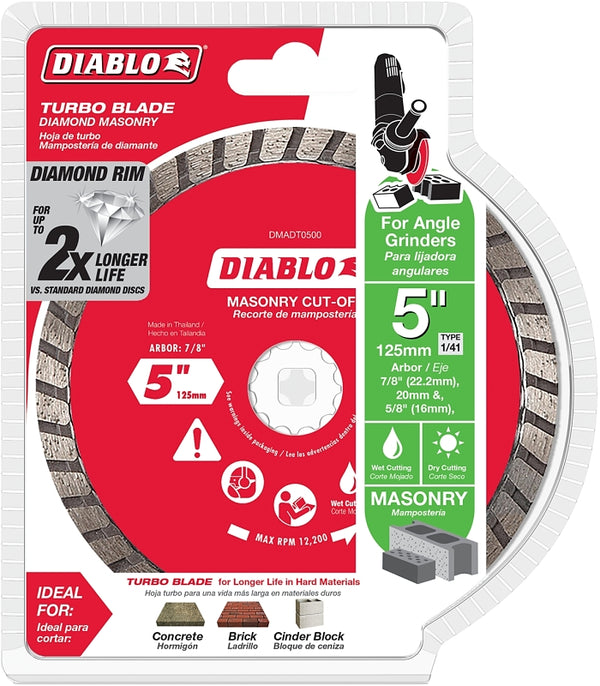 Freud-Diablo DB 5 Diamond Turbo MAS Cut Off DMADT0500
