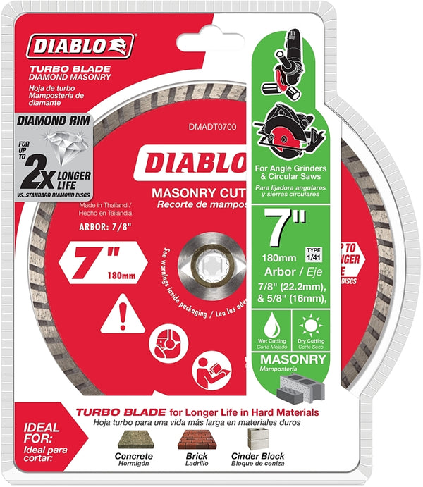 Freud-Diablo DB 7 Diamond Turbo MAS Cut Off DMADT0700