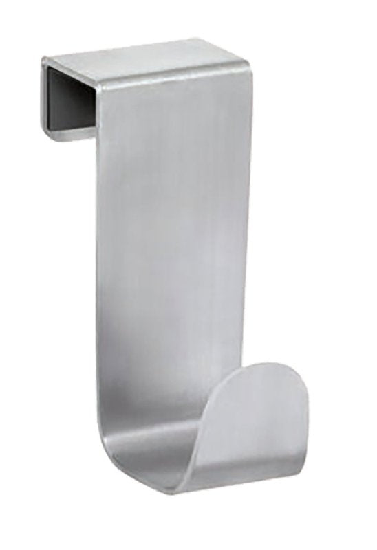 iDesign Forma Brushed Stainless Steel Over-The-Cabinet Storage Hook - 1" x 2.25" x 3" 29420