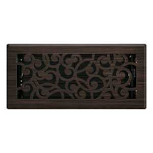 Imperial RG3365 Wonderland Decorative Floor Register, 4 x 10-Inch, Oil Rubbed Bronze