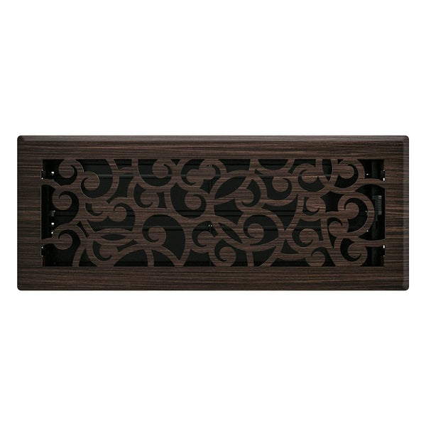 Imperial RG3366 Wonderland Decorative Floor Register, 4 x 12-Inch, Oil Rubbed Bronze