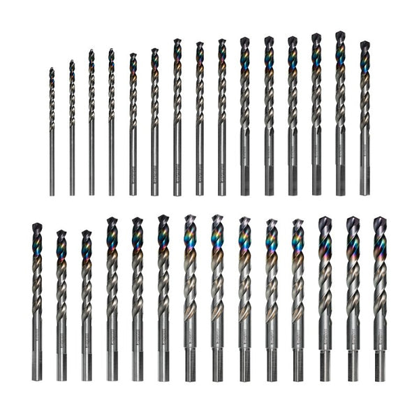 Diablo Metal Demon Drill Bit Set with Thermal Shield Protective Coating for Mild, Hardened and Stainless Steel - 29-Pieces Set - DMD-T29
