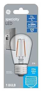 GE 2W LED (11W Equivalent) Soft White S14 LED Appliance Light Bulb