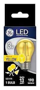 GE Lighting 93116860 GE 3W LED YEL Bulb - Quantity 1