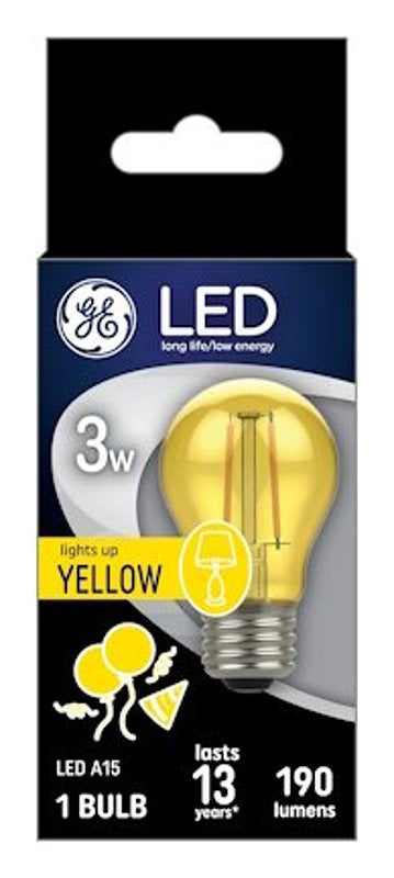 GE Lighting 93116860 GE 3W LED YEL Bulb - Quantity 1