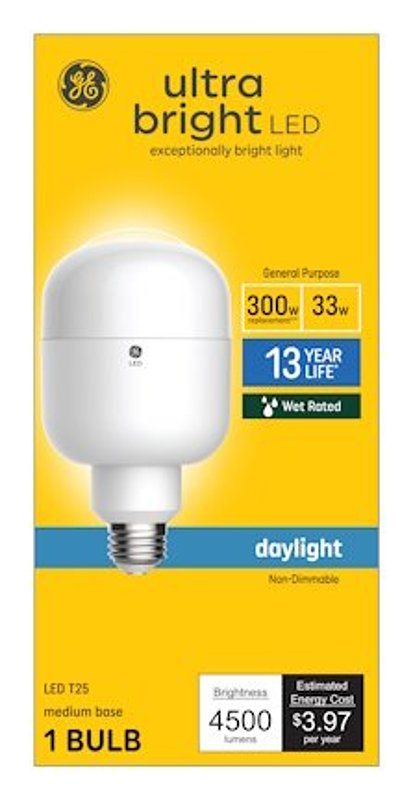 GE Lighting 93128936 GE 33W T25 Bulb - Quantity 1