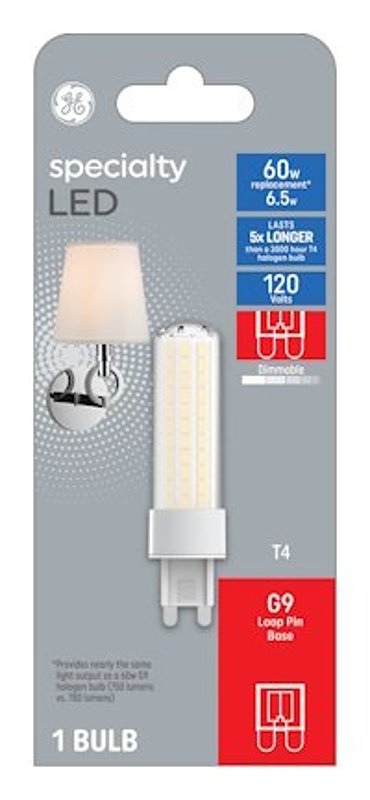 GE Lighting 93129028 LED Light Bulb, 6.5-Watts, 750 Lumens - Quantity 1