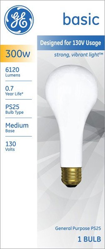 GE 300W Frost Bulb 73790