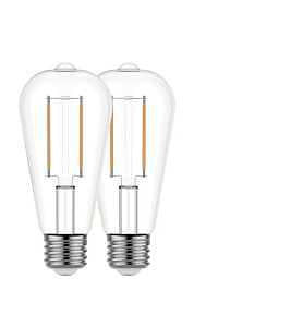 GE Refresh LED Vintage 60 watt Equivalent Daylight Dimmable Decorative Light Bulb (2 Pack)