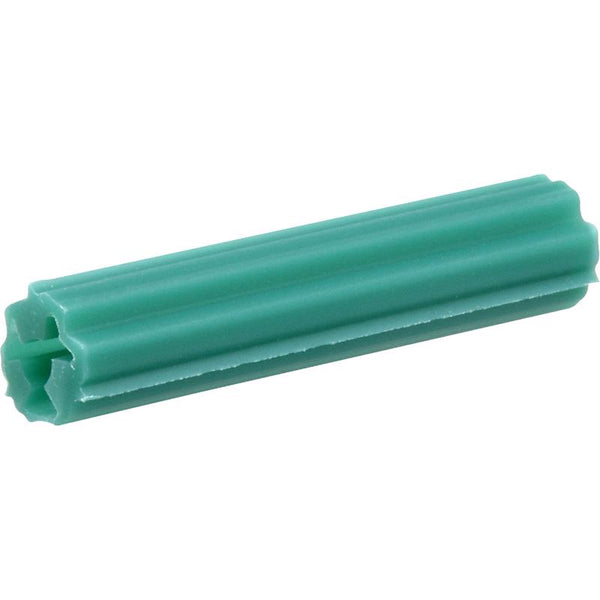 Hillman Fluted Plugs 1-1/2'' Fits No. 10-12 Green 100/Box 370723