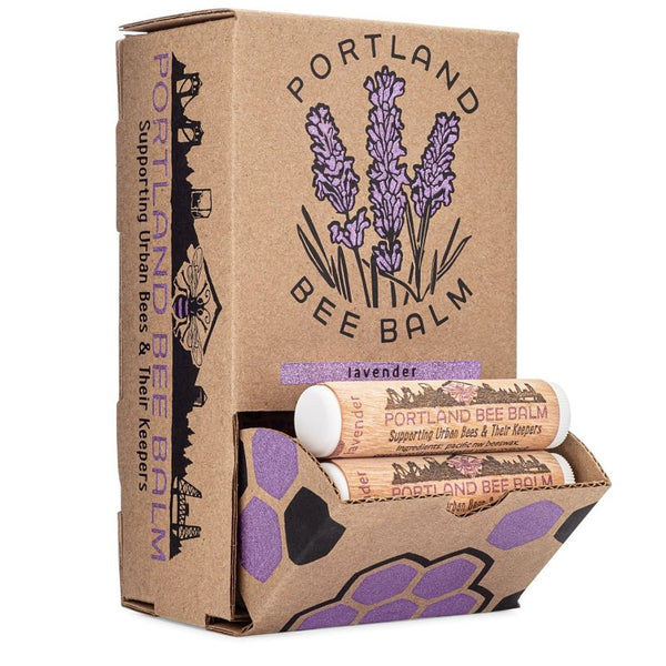 Portland Bee Balm All Natural Handmade Beeswax Based Lip Balm, Lavender 1 Count 119