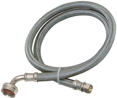 Eastman 41042 Stainless Steel Dishwasher Connector 3/8-Inch COMP x 3/4-Inch FHT, 5 Ft Length, Silver