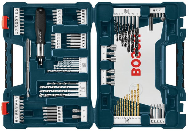 BOSCH MS4091 91-Piece Drilling and Driving Mixed Set with Included Case for Applications in Wood, Metal, Masonry