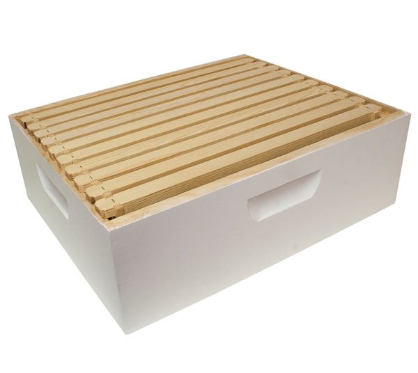 Harvest Lane Honey WWBCM-102 Medium Honey Box with frames and foundation