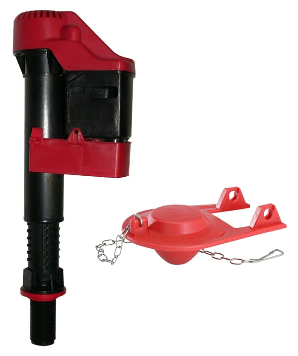 Korky 818Z WaterWISE Toilet Fill Valve and Flapper Kit - Save Water and Detect Leaks - Includes Long Lasting Flapper - Made in USA