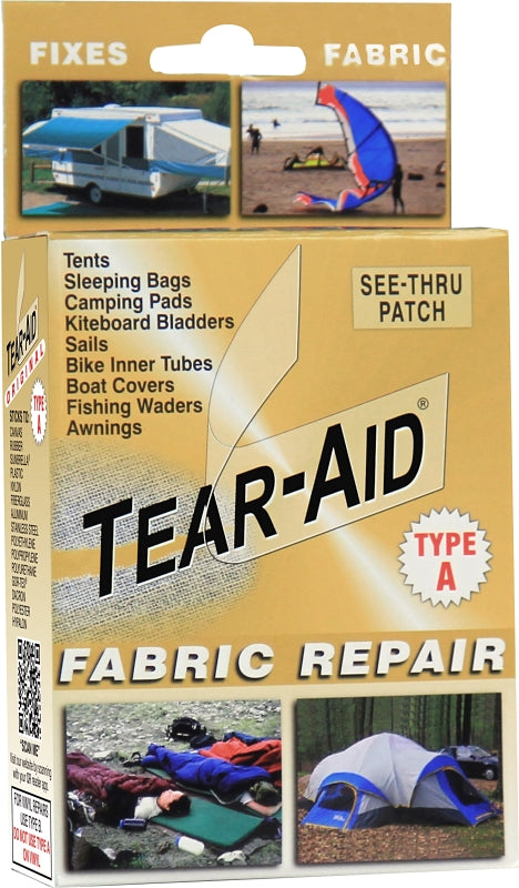 Tear-Aid Fabric Repair Kit 3 " X 12 " 7/8 " X 7/8 " 1-3/8 " X 1-3/8 " Orange D-KIT-A01-100