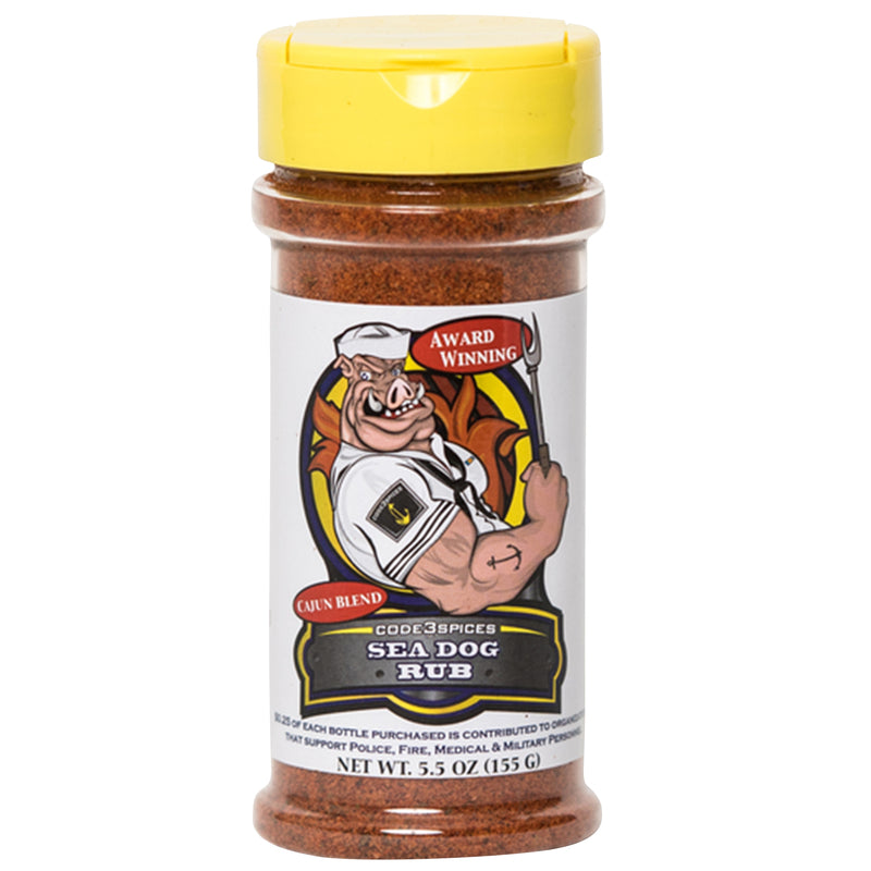 CODE 3 SPICES Sea Dog Rub, 6 OZ