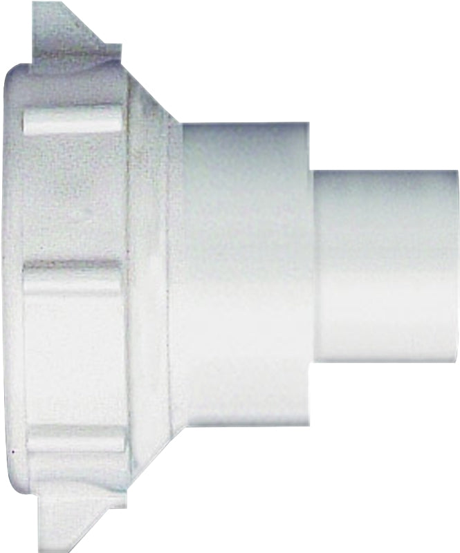 Plumb Pak PP55-8W Reducer Coupling, 1-1/2 X 1-1/4 in, Slip Joint X Solvent Weld, Plastic, 1-1/2" x 1-1/4"
