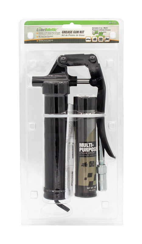Plews LubriMatic 30-132 Economy Mini Grease Gun Kit + Multi-Purpose Grease - 3 oz LUBR30132