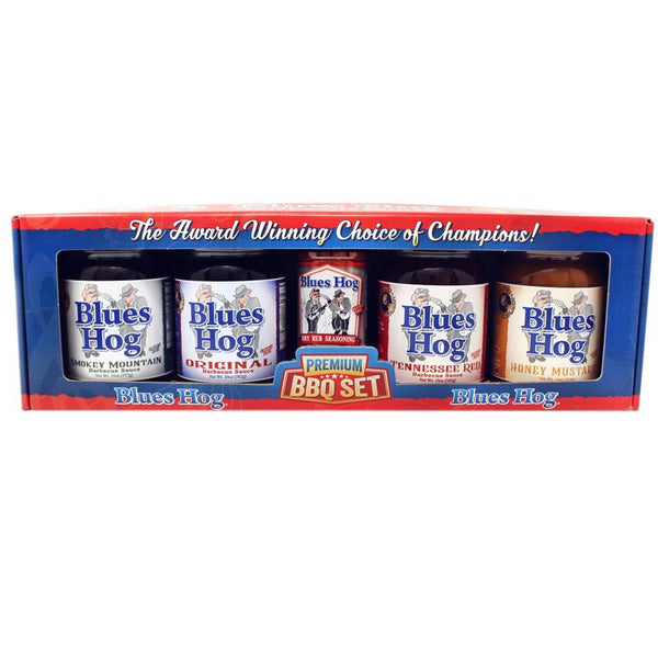 Blues Hog Premium BBQ Large Sampler (Variety Pack of 5 with 4 Different Sauces and 1 Rub) CP91005