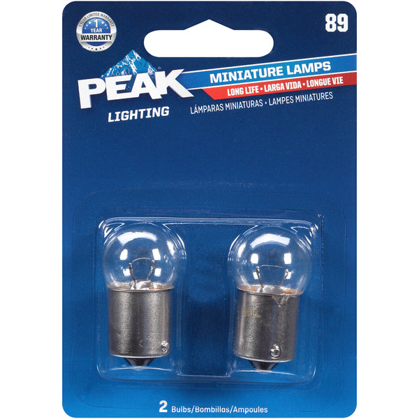 PEAK Miniature Automotive Bulb 89 89LL-BPP