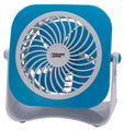 PowerZone Dual Powdered Table Fan, 2 Speeds, Plastic, 4 In W QT-U403B