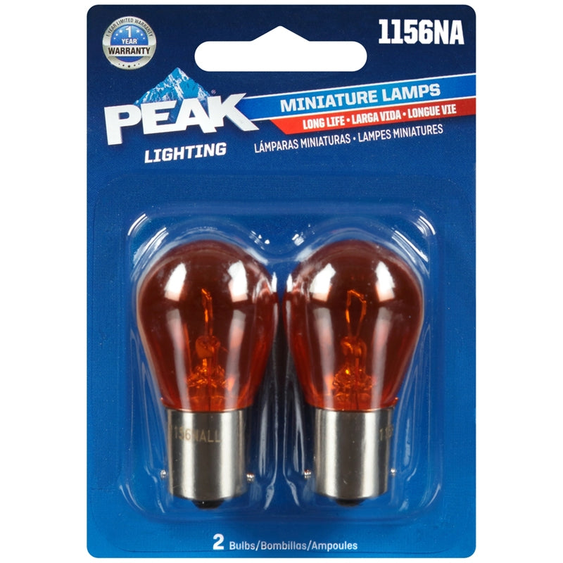Peak Miniature 12.8 volt S8 Automotive Bulb 2 pk 1156NA
