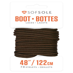 Sof Sole 84724 Boot Laces Black-Brown