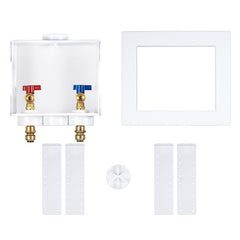 Oatey 38300 washing machine outlet box, White