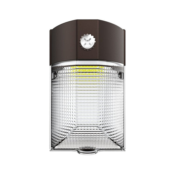 HALO 70- Watt Equivalent, Integrated LED, Bronze Finish, Dusk to Dawn Mini Wall Pack Light, Selectable CCT 3000K/4000K/5000K MWP20FSUNVDBZ
