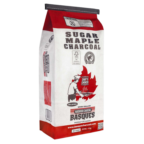 Stump Chunks: Sugar Maple Lump Charcoal for Grilling - Fast-Lighting & Hot-Burning Hardwood Charcoal Briquettes - Natural Hardwood Lump Charcoal for Smoker - Small Bag (8.8 lb) 615534