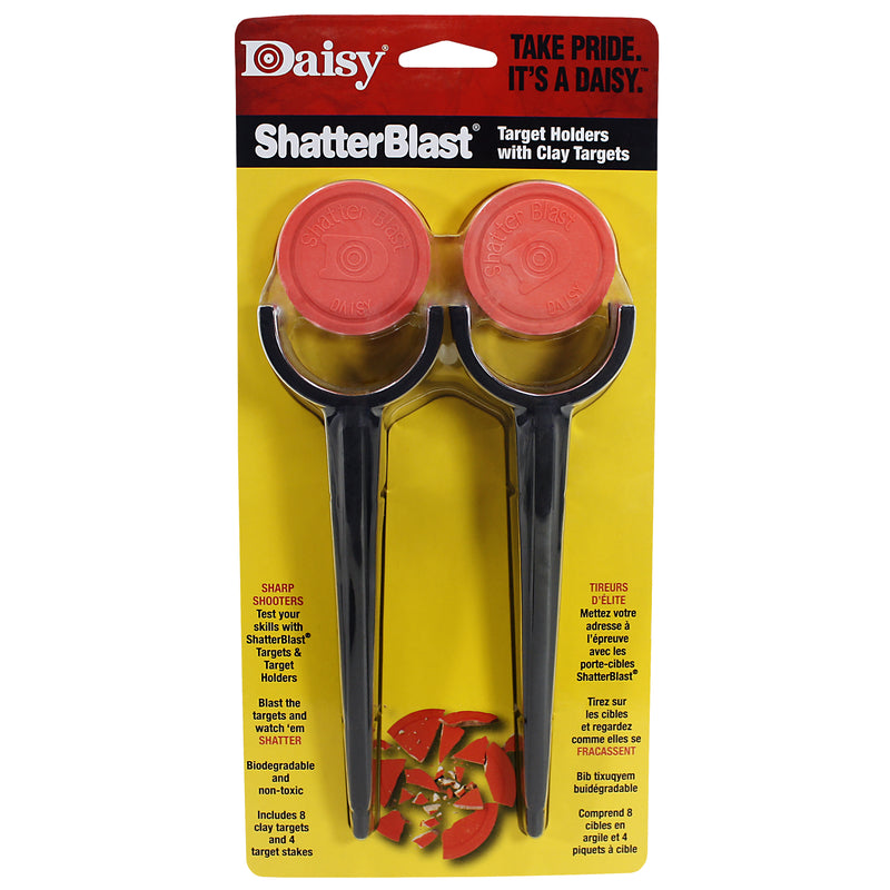 Daisy Shatterblast. 4 target stakes and 8 breakable target disks