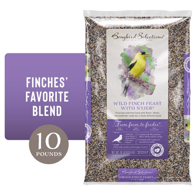Global Harvest Foods Audubon Park Songbird Selections Finches Wild Bird Food Nyjer Seed 10 lb.