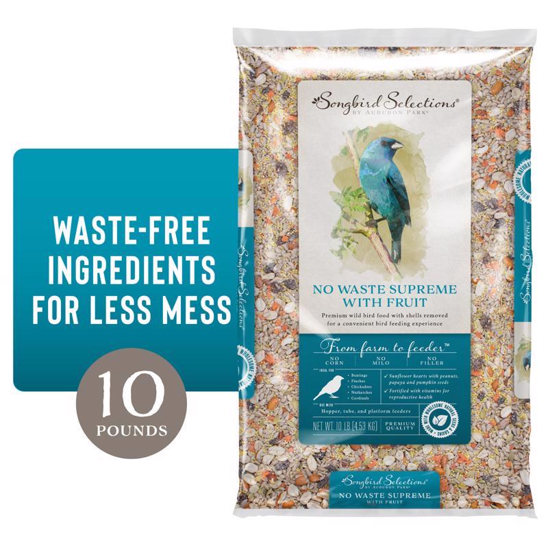 Global Harvest Foods Audubon Park Songbird Selections Chickadee and Nuthatch Bird Seed Sunflower Hearts 10 lb.