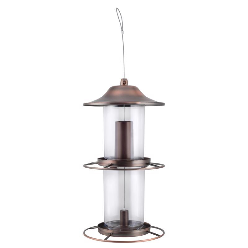 Perky-Pet 325C 2-Tier Copper Panorama Bird Feeder