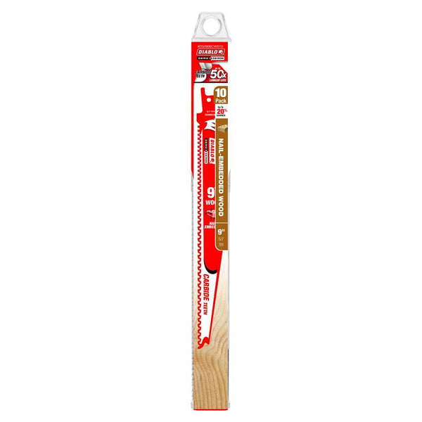 Freud Diablo DS0906CWS10 Carbide Tipped Nail-Embedded Wood Blade, 9"