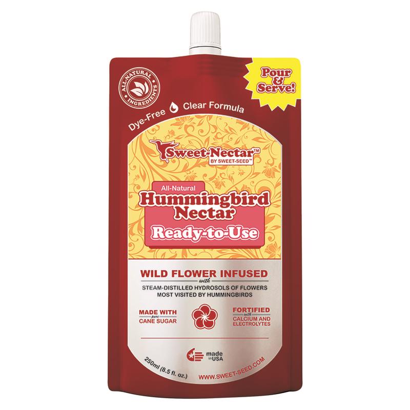 sweet-seed Hummingbird Nectar, (8.5 oz) - Ready to Use, Made in The USA | Extends The Life of Nectar for Hummingbird Feeders - The Ultimate Hummingbird Food