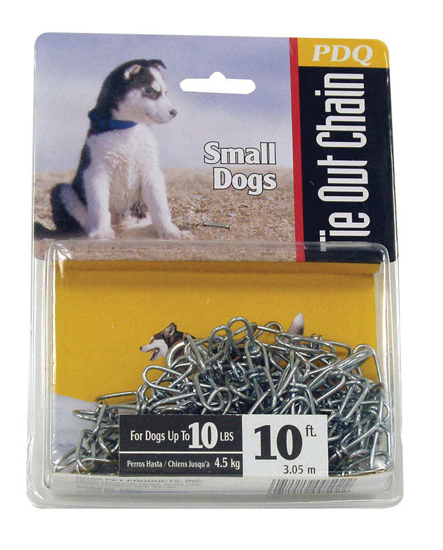 Boss Pet Products 10' Small Dog Swivel Chain Tie-Out Pet Supplies 53010