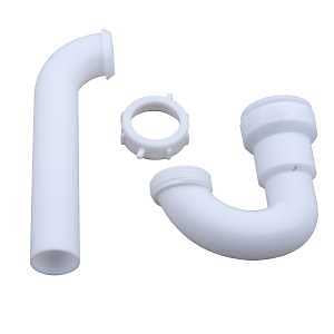 P TRAP PLASTC WHT 1-1/4"