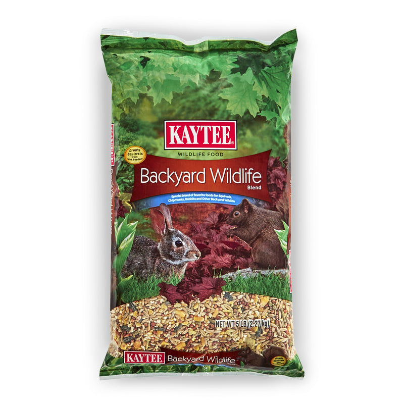 Kaytee Backyard Wildlife Food Blend For Wild Squirrels, Chipmunks, Rabbits and Other Backyard Wildlife, 5 Pound