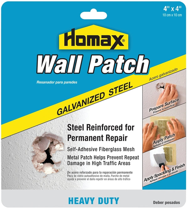 Homax Group 5504 Heavy Duty Self Adhesive Wall Repair Patch, 4-Inch x 4-Inch