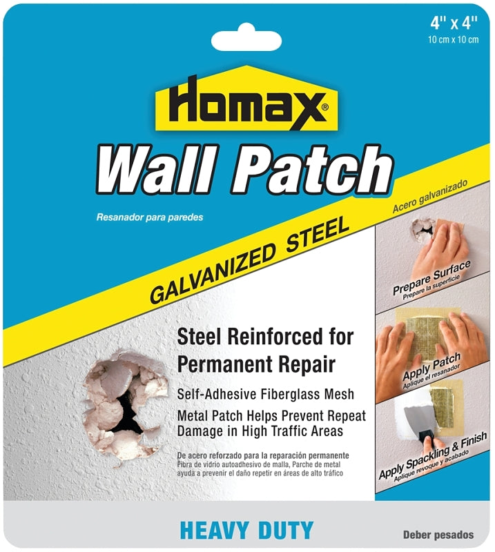 Homax Group 5504 Heavy Duty Self Adhesive Wall Repair Patch, 4-Inch x 4-Inch