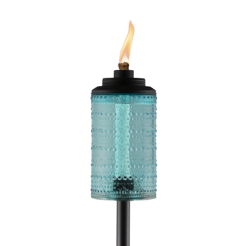 Carnival Glass Torch with Easy Installation by TIKI Brand