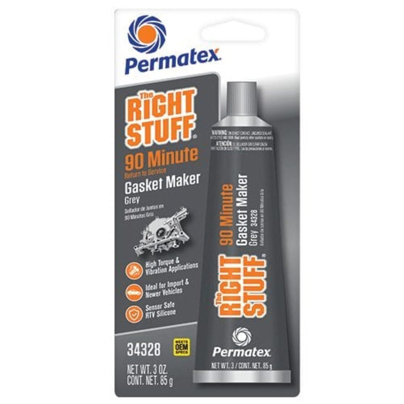 Permatex 34328 The Right Stuff 90 Minute Grey Gasket Maker 3 Oz.