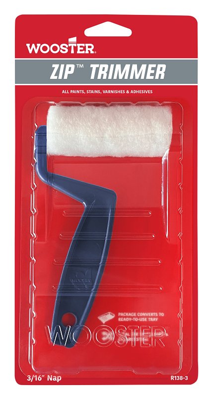 3" Zip Trim Roller 3/16"NAP & Tray