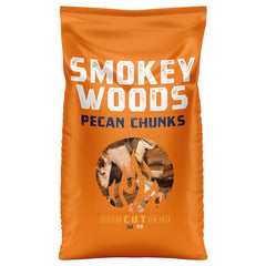 Smokey Woods Bagged Pecan Wood Chunks SW-10-30-350