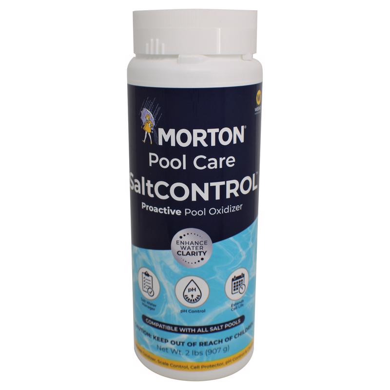 MORTON Saltwater Pool Enhancer - SaltCONTROL™ 32oz Formula for pH Balance, Scale Prevention, Salt Cell Efficiency & Water Clarity – Supports Consistent Salt Pool Performance – Weekly Use