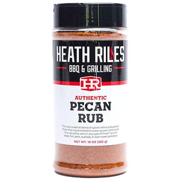 Heath Riles BBQ Rub - Pecan Seasoning, Champion Pitmaster Recipe, Legendary Rubs For Smoking & Grilling, 80+ BBQ Championships, 10 oz. HRB0005